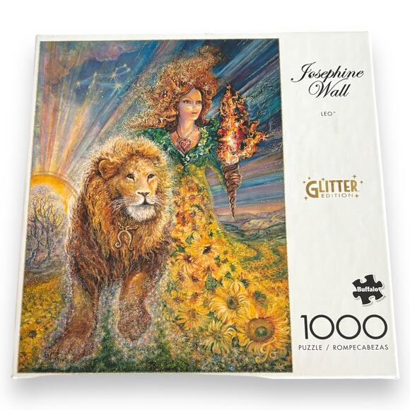Josephine Wall Leo 1000 Pc Puzzle Glitter Edition Jigsaw Buffalo NEW Astrology - Picture 1 of 5